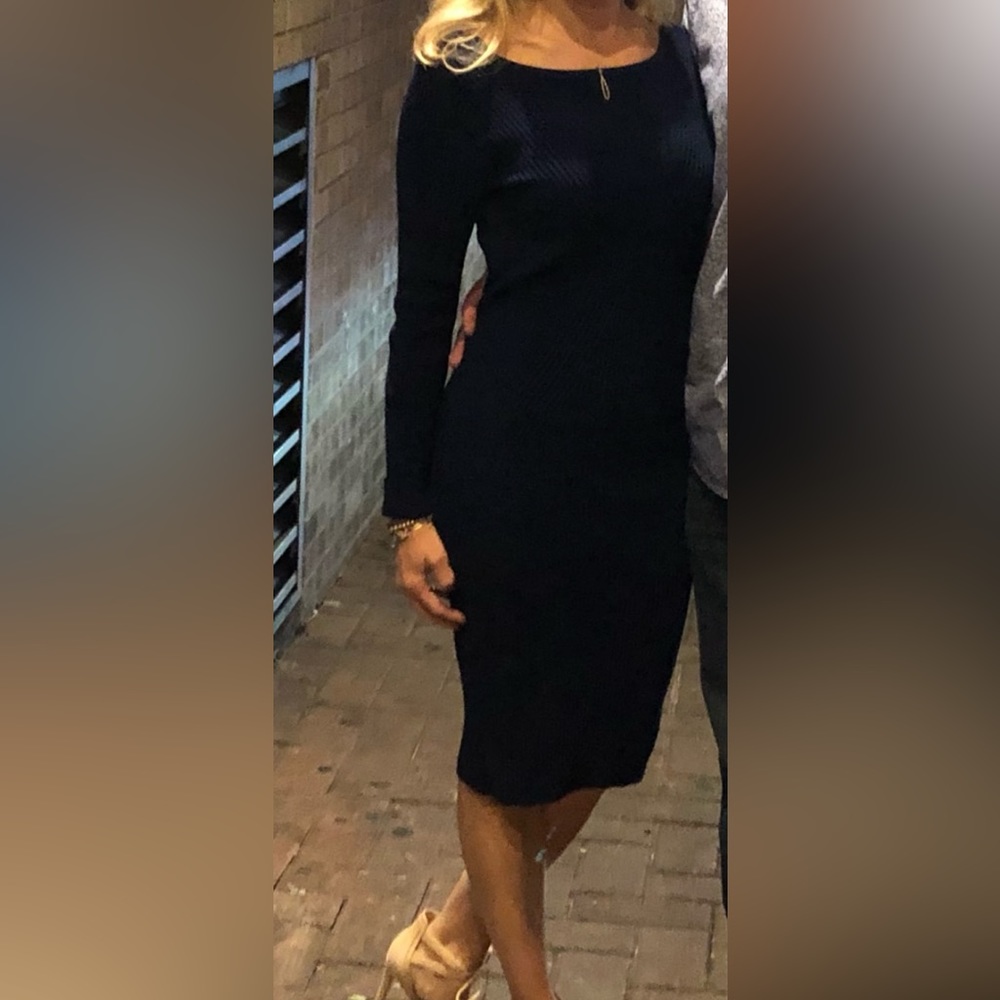 Artelier, Sweater Dress, Navy, S